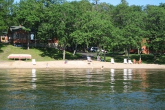 cabins 12,15,beach