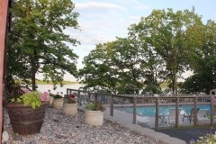 evening shot by pool